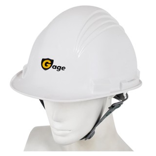 SAFETY หมวกนิรภัย GAGE HDPE สีขาวSAFETY HELMET GAGE HDPE WHITE