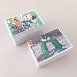 สติ๊กเกอร์ เมทัลฮีโร่ ใบธรรมดาผสมเลเซอร์ (จัดชุดๆละ200ใบ)