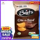 ขนม Brets Saveur Cote De Boeuf มันฝรั่งแผ่น ทอดกรอบ รสเนื้อซี่โคลงย่าง 125กรัม Brets Saveur Cote De Boeuf Cris