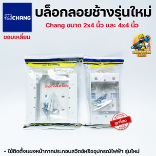 Chang บล็อกลอย บล็อคลอย บล็อคไฟ บ็อกลอย 2x4 และ 4x4  ช้าง รุ่นใหม่ GT01-W GT02-W สีขาว Box Swith