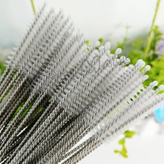 YuKi แปรงล้างหลอดดูด จุกนม ขนไนล่อน ไม่ทำให้เป็นรอย Stainless steel soft straw straw brush