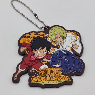 ONE PIECE Treasure Cruise วันพีช พวงกุญแจยาง ลาย ลูฟี่ ซันจิ ของแท้