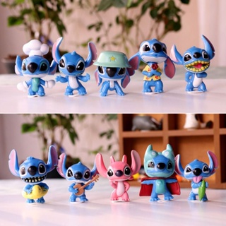 [พร้อมส่ง] ตุ๊กตาฟิกเกอร์ Stitch Mystery Box Star Treasure Stitch diy สําหรับตกแต่งเค้ก