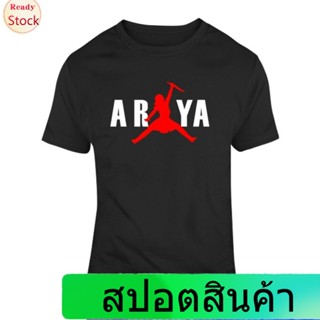 Illicit เสื้อยืดแขนสั้น เสื้อยืดทรงหลวมพิมพ์ลาย Arya Stark Arya Game Of Thrones Tv Show Fan V2 แฟชั่นสําหรับผู้ชาย _07