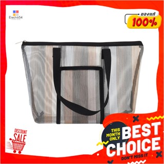 TOTE กระเป๋าอเนกประสงค์ PLIM STRIPE สีน้ำตาลTOTE BAG PLIM STRIPE BROWN