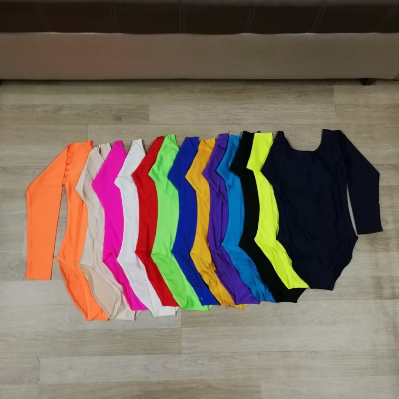 บอดี้สูทคอกลมแขนยาว