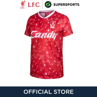 LIVERPOOL FOOTBALL CLUB เสื้อแข่งย้อนยุคทีมลิเวอร์พูล Retro Candy ชุดเหย้า 1989/90