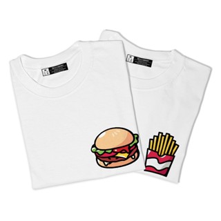 Burger Fries Couple Shirt 1 Shirt Only Premium Quality_02