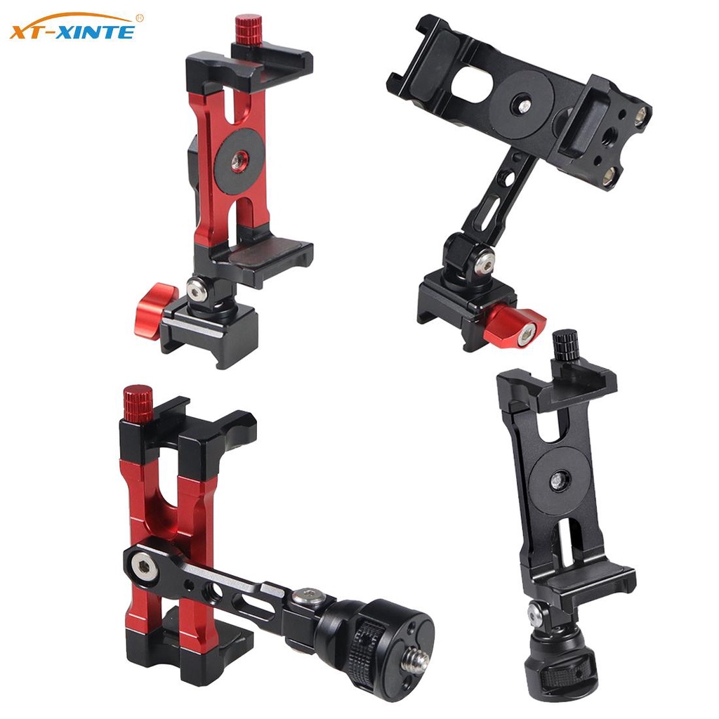 XT-หก ที่วางโทรศัพท์มือถือ นาโต้ หลอด ที่หนีบ/1/4 "สกรูเย็นรองเท้าเมาแนวตั้งผู้ถือภาพคลิปตรวจสอบเติมแสงวงเล็บ