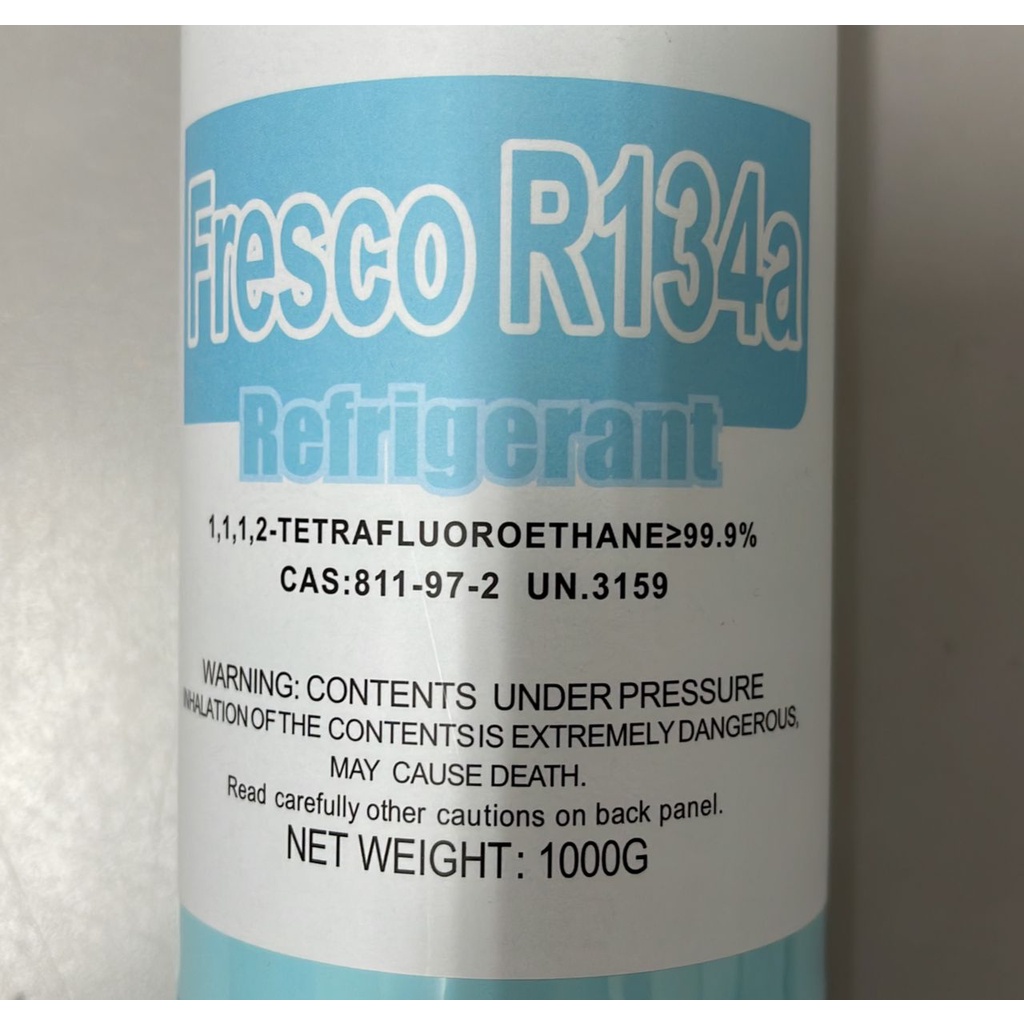 Fresco R134a กระบอกเด็กสารทําความเย็น 1000g