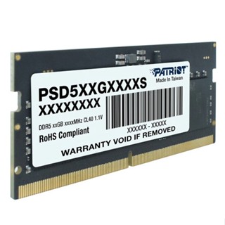 PATRIOT PSD516G480081S - Patriot Signature Line DDR5 16GB (1 x 16GB) 4800MHz SODIMM CL 40-40-40-70