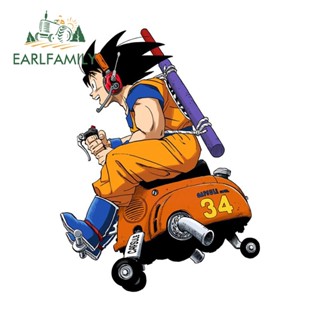 Earlfamily สติกเกอร์ ลาย Dragon Ball สําหรับติดตกแต่งตู้เย็น รถจักรยานยนต์ เซิร์ฟบอร์ด รถยนต์ ขนาด 13 ซม. X 9.9 ซม.