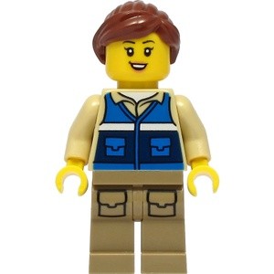 [ Minifigures ] มินิฟิก Lego - Wildlife Rescue Worker Female : City Wildlife Rescue (cty1300) ราคา/ชิ้น