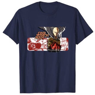 เสื้อยืดผ้าฝ้ายพรีเมี่ยม เสื้อยืด ลายการ์ตูนอนิเมะ Saitama Art One Punch Man_12