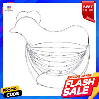 Basket ตะกร้าอเนกประสงค์รูปทรงไก่ KASSA HOME รุ่น J-02944 ขนาด 30 x 23 x 29.5 ซม. สีเงินMultipurpose Basket Chicken Shap