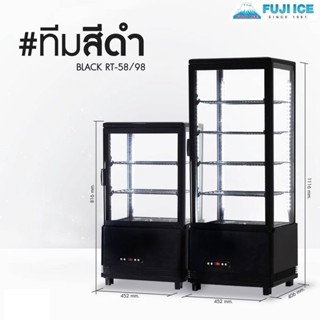 FUJI ICE ตู้แช่เค้กรุ่นตั้งโต๊ะ รอบ 4 ด้าน