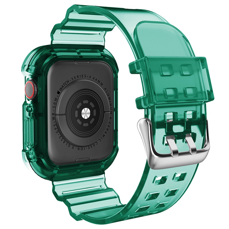 แบบใส สําหรับ for iWatch Series11 10 9 8 7 6 5 4 3 2 1 ultra49mm45mm46mm44mm42mm41mm40mm38mm ซิลิโคนนิ่ม สายนาฬิกาข้อมือ - รูปที่ 5