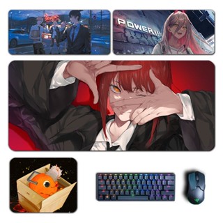 Chainsaw Man mouse pad Makima/Power/Hayakawa Aki/Mitaka Asa keyboard pad Chain saw Man anime periphery เลื่อยยนต์ ลายการ์ตูนอนิเมะ สําหรับผู้ชาย