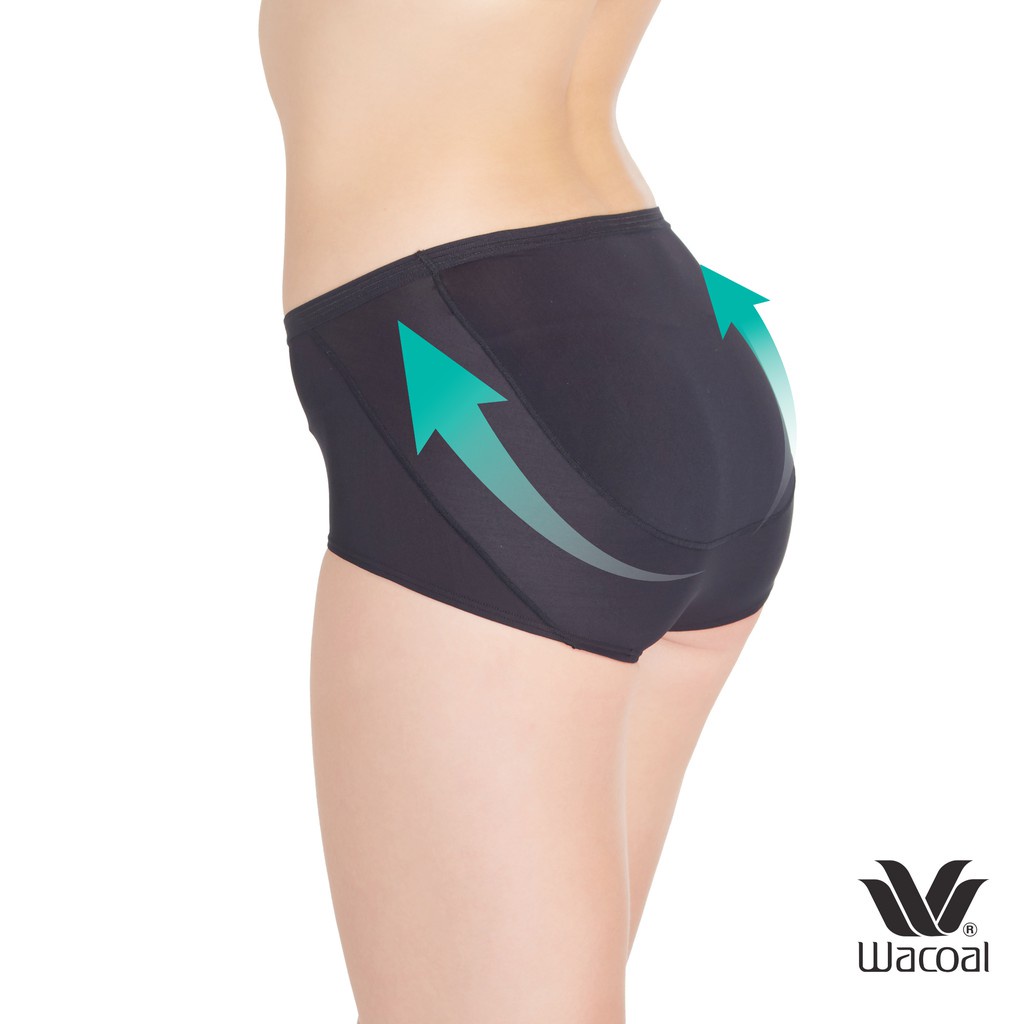 Wacoal Secret Support 3 ชิ้น กางเกงใน U-Fit รุ่น WU4937 คละสี ดำ+น้ำตาล+เทา (BL-BT-GY)