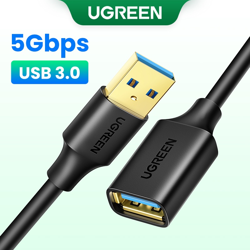UGREEN สายต่อขยาย USB 3.0 Type A ตัวผู้ เป็น ตัวเมีย 5Gbps สำหรับ Playstation Xbox Oculus VR แฟลชไดร