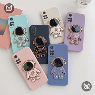 【HOT SALE】Cute Astronaut Phone Case For Xiaomi Redmi Note 11 10 9 8 Pro 9S 10S 11S Shockproof Silicone Kickstand Cover