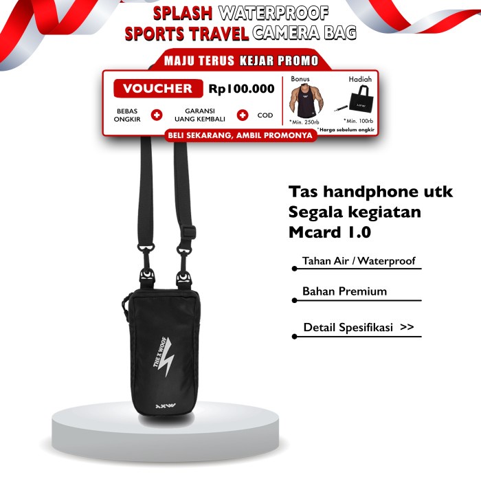 The X Woof Mens Mobile Phone Sling Bag - LeDowski - Mphone TXWMPHO11 X6O8