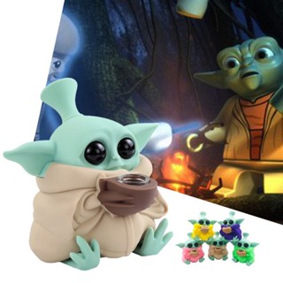 บ้องเบบี้โยดา บ้องซิลิโคน ขนาด 13 ซม. pipe yoda โมเดลฟิกเกอร์ โมเดลฟิกเกอร์แมนดาลอเรีย บ้องน่ารักๆ