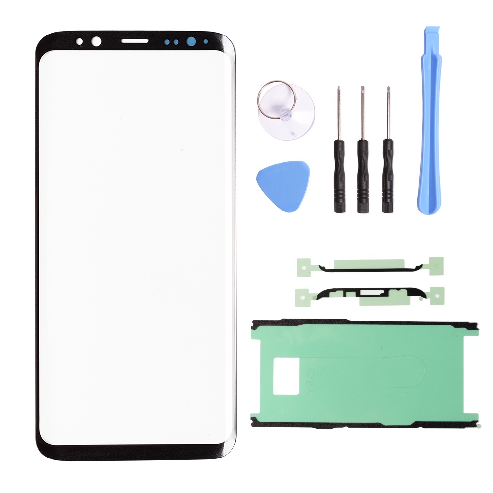 อะไหล่เลนส์กระจกหน้าจอสัมผัส ด้านหน้า ด้านนอก แบบเปลี่ยน สําหรับ Samsung Galaxy S8 S9 G960 S9 Plus S10 Note 8 9 10 20 Plus 1 ชิ้น