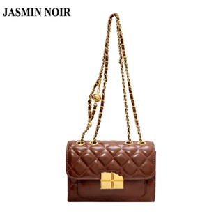 Jasmin NOIR กระเป๋าสะพายข้าง ลายสก๊อต แต่งสายโซ่ สําหรับผู้หญิง