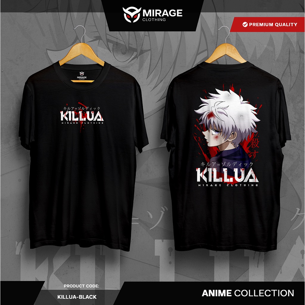 ◇₪❐Mirage Clothing - Anime Shirt - Hunter X Hunter - Killua Zoldyck - 100% Cotton - DTF_04