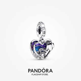 Pandora charm Disney Pixar Wall-E &amp; Eve Glow-in-the-the-dark ของขวัญวันหยุด สําหรับผู้หญิง p804