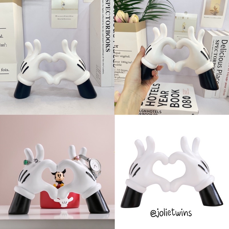 พร้อมส่ง💓 ที่วางโชว์ Mickey มิกกี้ ทำมือรูปหัวใจ โมเดล น่ารัก ของแต่งห้อง แต่งบ้าน แขวนเครื่องประดับ ของขวัญ 33009