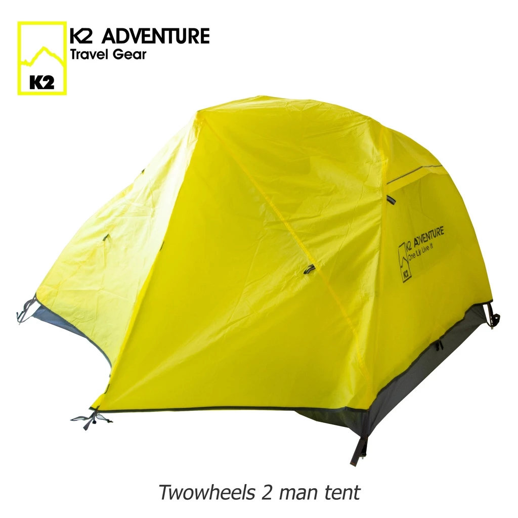เต็นท์ K2 ADVENTURE รุ่น Twowheels สีเหลือง นอน 2 คน น้ำหนักเบา เสาอลูมีเนียม thumbnail 3