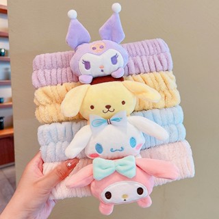 พร้อมส่งในไทย 🌈ที่คาดผมกันลื่น ยางยืดน่ารัก ที่คาดผม Melody Kuromi Cinnamoroll ที่คาดผมล้างหน้า ล้างเครื่องสําอาง ที่คาด