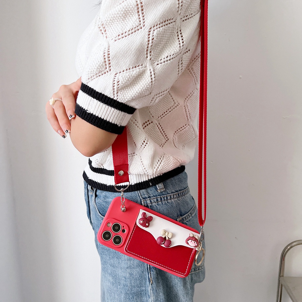 ⭐จริงปลอกCrossbodyสร้อยคอหนัง Lanyardผู้ถือบัตรเคสโทรศัพท์สําหรับRealme Q3 2 Pro Q3i C2 C11 C20 C20A