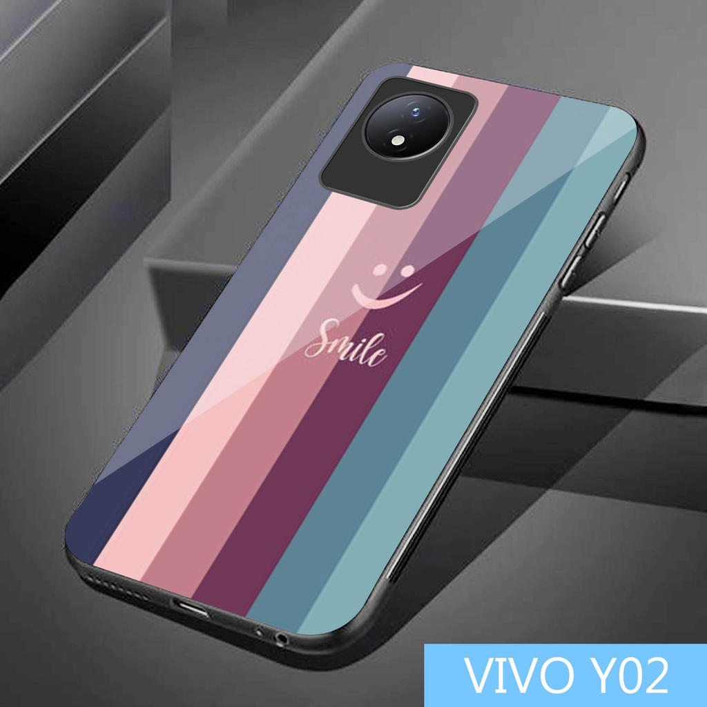 Softcase Glass [S157] VIVO Y02 2022 - เคสป้องกัน - VIVO Y02 2022 - ฟิล์มกันรอยมือถือ - VIVO Y02 2022
