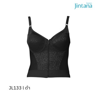 Jintana เสื้อชั้นในตัวยาว รุ่น Basic bra รหัส JL132 สีดำ