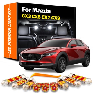 ชุดหลอดไฟ LED ติดภายในรถยนต์ สําหรับ Mazda CX-3 CX-5 CX-7 CX-9 CX3 CX5 CX7 CX9