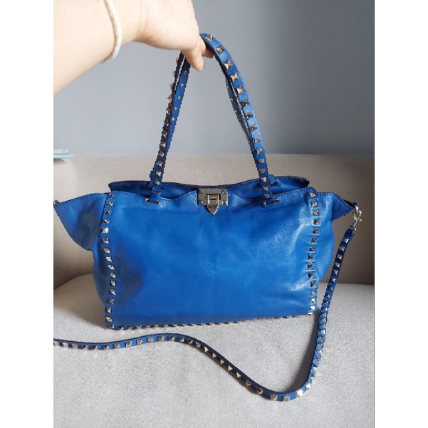 กระเป๋า Valentino Garavani แท้ รุ่น rock studd สีน้ำเงิน