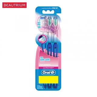ORAL-B Ultra Thin Pro Gum Care Extra Soft Pack 3 แปรงสีฟัน 3pcs