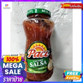 Pace Picante Sauce Mild ซอส มะเขือเทศ ผสม พริกจาลาปิโน ชนิด เผ็ดน้อย 453 กรัม  ราคาโดนใจ