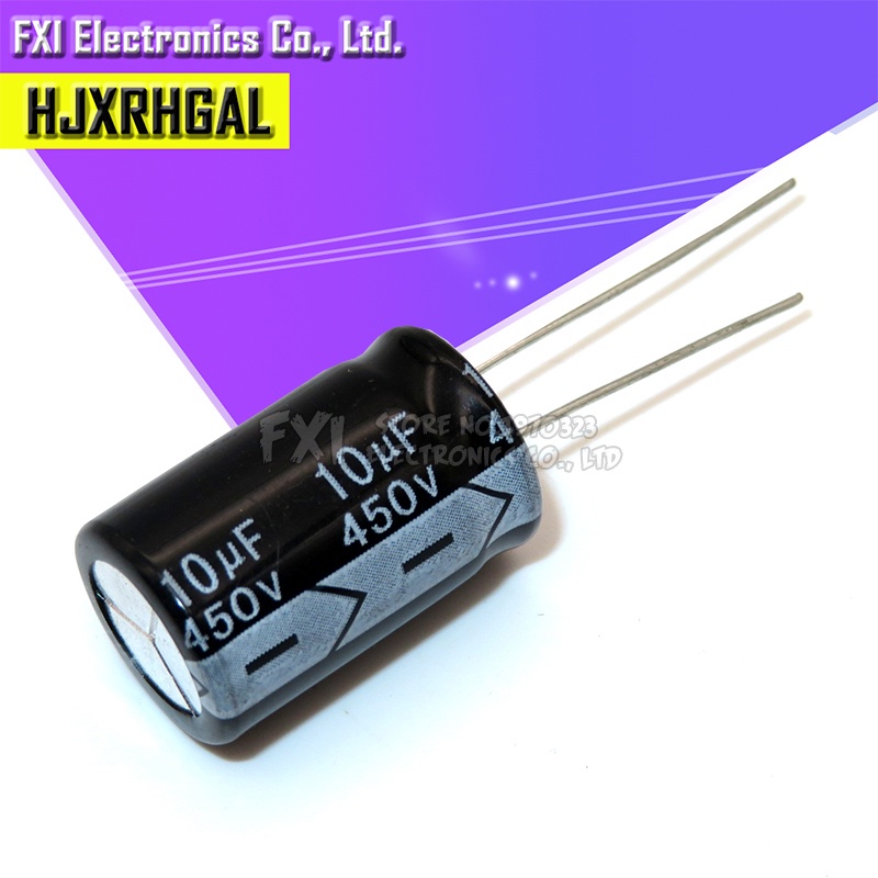 10PCS 450V10UF 13*21 มม.10UF 450V 13*21 Electrolytic capacitor ใหม่