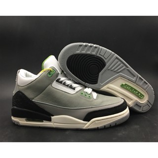 5qpy Air Jordan 3 Tinker "Chlorophyll" 136064-006 รองเท้ากีฬา รองเท้าบาสเก็ตบอล