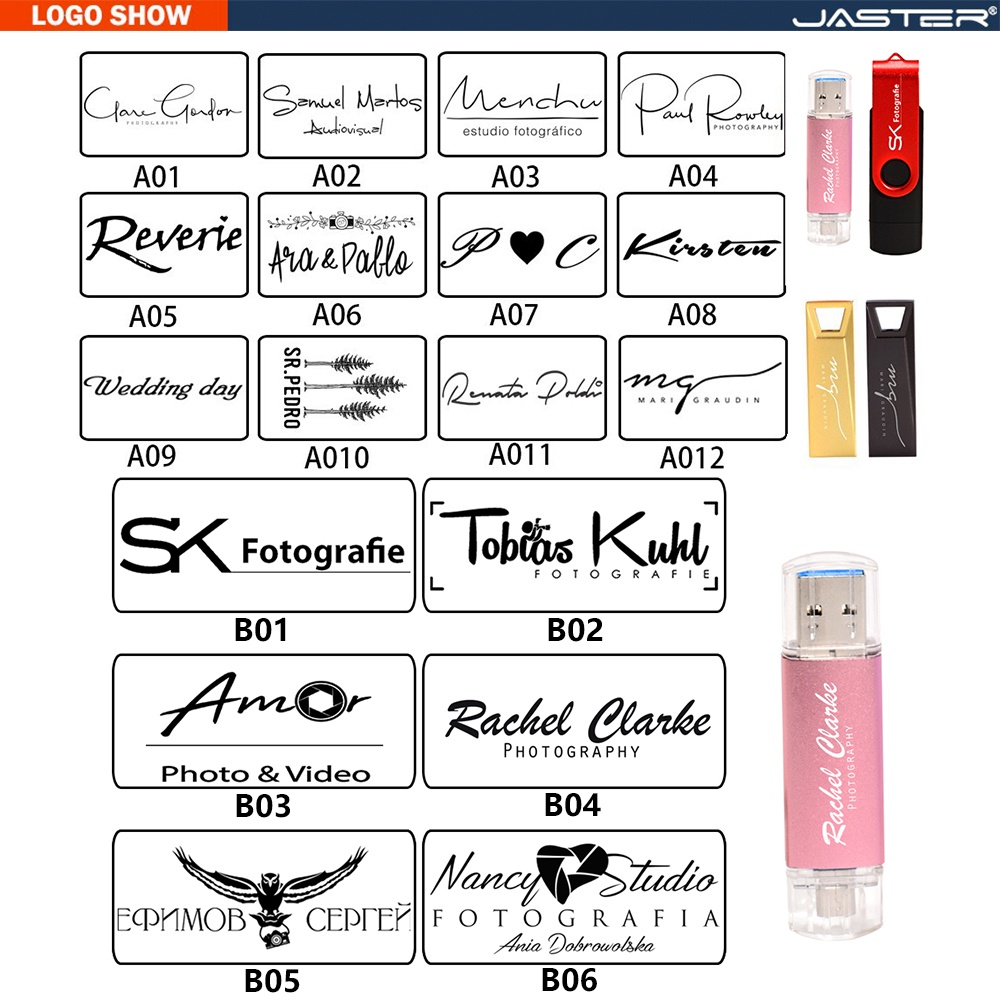 Jaster แฟลชไดรฟ์ USB 2.0 128GB 64GB รูปอุ้งเท้าหมี 32GB 16GB 8GB 4GB