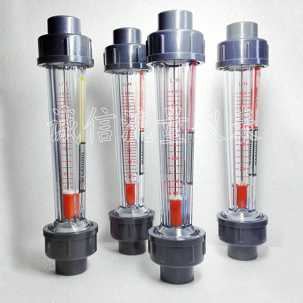 50 60 100 160 250 400 600 800LPH LZS-15 Flow Meter หลอดพลาสติก Liquid Water Rotameter Flow วัด