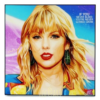 Taylor Swift #3 เทย์เลอร์ สวิฟต์ นักร้อง นักแต่งเพลง Billboard รูปภาพ​ติดผนัง pop art กรอบรูป แต่งบ้าน ของขวัญ โปสเตอร์