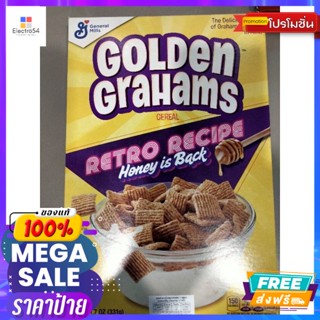 General Mills Golden Grahams Cereal ธัญพืช ข้าวโพด ผสม ข้าวสาลี อบกรอบ 340g ราคาโด