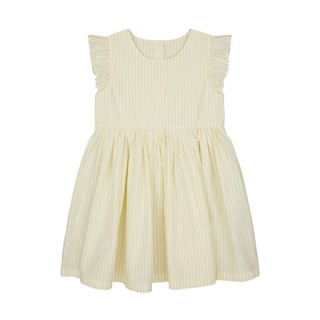 Mothercare yellow striped woven dress YB714 ชุดเดรสเด็กผู้หญิง