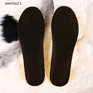 [wenlia21] แผ่นรองพื้นรองเท้า เมมโมรี่โฟม สไตล์บูติก สําหรับผู้ชาย และผู้หญิง 2 ชิ้น