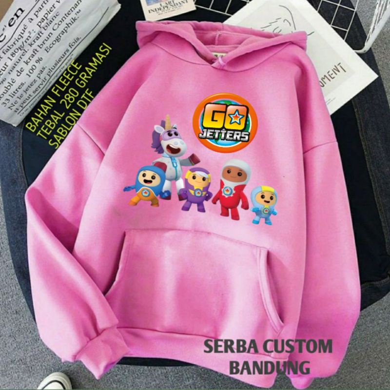 Go Jetters Kids Hoodie Jumper วัสดุพรีเมี่ยม
